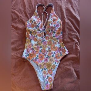 Cupshe women’s one piece floral suit size L